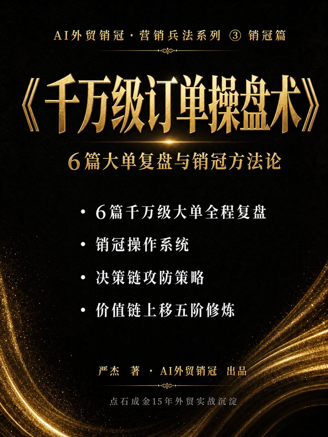 《千万级订单操盘术》封面